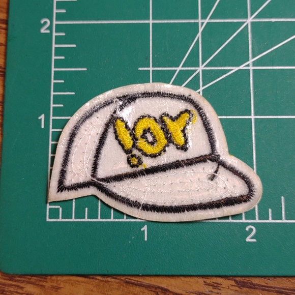 2/$10 Embroidered Hat Patch with Pink Iridescent Sequins - Picture 2 of 3